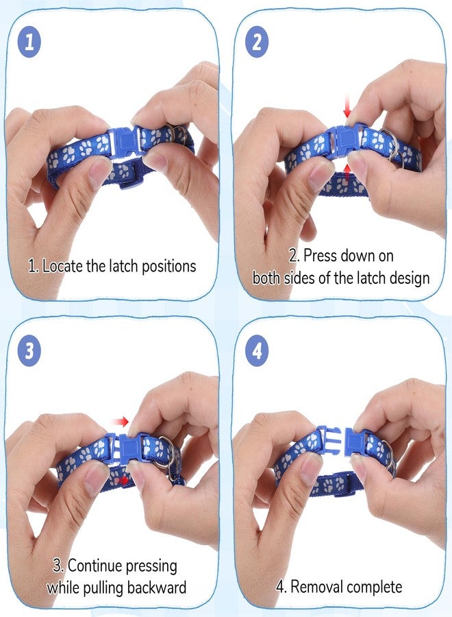 Zelphvt Breakaway Cat Collars with Bells, 16 PCS Breakaway Cat Collars Reflective Safety Kitten Collar Adjustable for Cats Small Dogs, Mixed Colors - Image 4